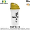 Neu Tragbare Kunststoff PP Protein-Shaker-Flasche, BPA-frei angepasst Kunststoff-Shaker-Flasche (HDP-0316)